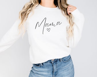 Mama Sweatshirt Gift for Mom Mama to Be Sweatshirt Pregnancy Reveal Sweatshirt New Mom Gift Cute Mom Sweatshirt Mothers Day Gift Shirt