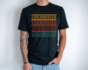 Retro Los Angeles  Shirt, LA Shirt, Los Angeles Tee, Retro LA TShirt, LA Retro Shirt, Los Angeles Vintage Style Shirt, Los Angeles Gift