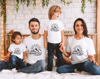 Family Camping Crew Matching Shirts Summer Camp Shirt Camping Matching Friends and Family Shirt Summer Camping Shirt