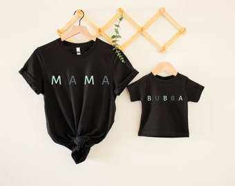 Mama T-shirt, Mama and Me Shirt, Mothers Day Gift, Gift for Mom, Gift for New Mama, Mama Gift, Minimalist Mama Shirt, Mom Tee