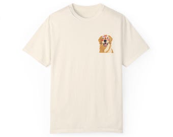 Golden Retriever Kisses T-shirt, Dog Lover Tee, Puppy Kisses Shirt, Cute Animal Graphic Top, Unisex Tee for Animal Lovers