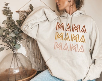 Mama Hoodie, Mom Hoodie, Gift for Mom, Mothers Day Gift, Mama Hooded Sweatshirt, Pregnancy Reveal Shirt, New Mom Hoodie, New Mama Shirt
