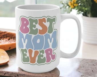 Best Mom Ever Mug Gift for Mom Cute Mom Mug Coffee Cup for Mom Retro Mom Mug Teacup for Mom