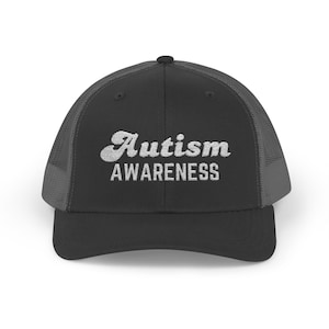 Autism Awareness Trucker Hat, Hat for Autism Support Events, Autism Spectrum Mom Dad ASD Awareness Hat