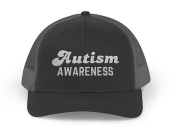 Autism Awareness Trucker Hat, Hat for Autism Support Events, Autism Spectrum Mom Dad ASD Awareness Hat