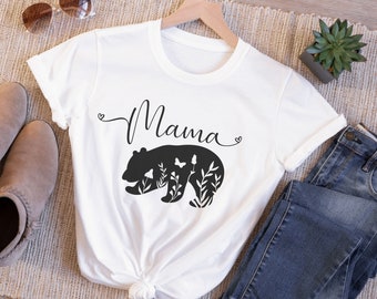 Mama Bear TShirt, Mama Bear Shirt, Mama Tee, Mom Tee, Gift for Mom, Mothers Day Gift, New Mom Shirt, Pregnancy Reveal Shirt