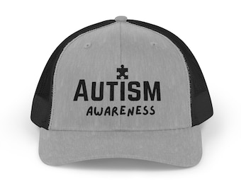 Autism Awareness Trucker Hat Dad Autism Hat Grandpa Autism Awareness Hat ASD Pride Hat Autism Awareness Month Hat April Autism Mom Hat