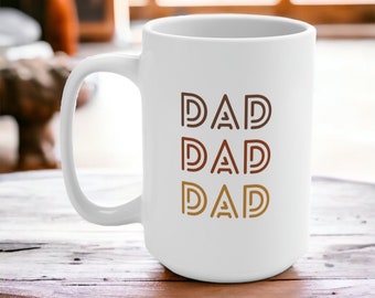 Best Dad Mug Retro Dad Mug Fathers Day Gift Mug Father Mug Dad Cup Retro Dad Gift Mug 15oz Ceramic Mug for Dad Coffee Cup