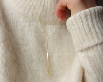 Y bar Kette | gold und silber