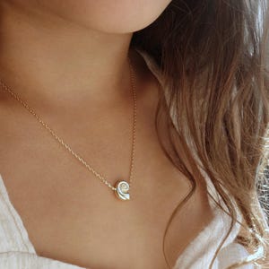 shell necklace | gold and silver