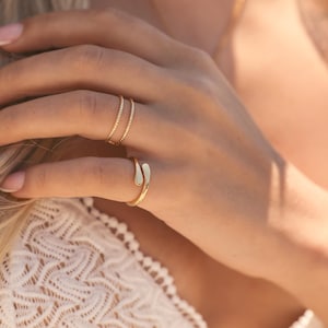 Doppel Ring | gold und silber