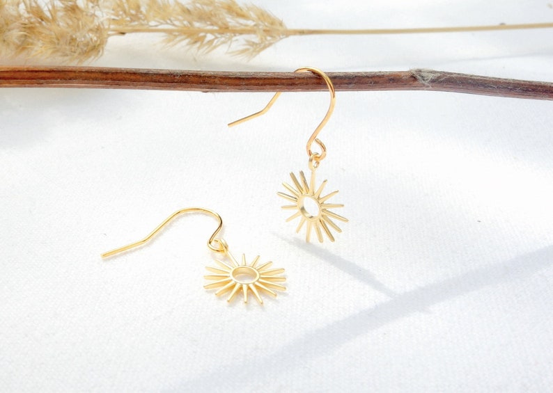 sun earrings image 1