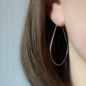 drop hoop earrings