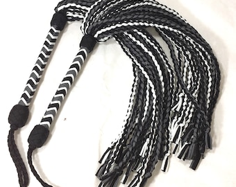 Large Nylon Flogger w/Braided Falls
