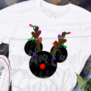 Weihnachten Sublimation Design Mickey Sublimation Design Weihnachten Mickey PNG Mickey Rentier Weihnachten Sublimation Weihnachtsmann PNG Maus Ohren PNG