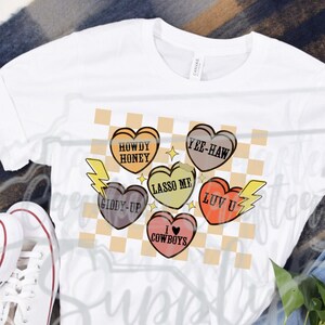 Valentine&#39;s Day Design Valentines PNG Retro Valentines PNG Retro Valentine Valentines Sublimation Conversation Hearts Boho Valentine