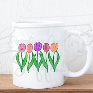 Frühling Sublimation Transfer Frühling Shirt Design Ostern Sublimation Transfer Tulpen Sublimation Transfer Tulpen Shirt Sprinterbecher Tulpen Becher