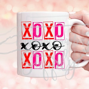 XOXO Valentines Sublimation Saint-Valentin Design xoxo Chemise Saint-Valentin xoxo Tumbler Saint-Valentin Transfert de sublimation