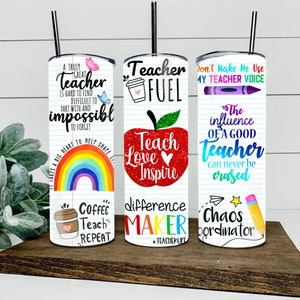 Teacher Tumbler Teacher Gift End of Year Gift New Teacher Tumbler Teacher Appreciation Gift End of School Year Gift Back to School