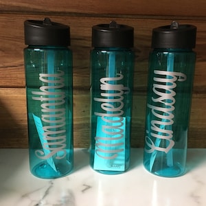 Water Bottle Personalized Bottle Water Tracker Monogrammed Bottle Kids Water Bottle Kids Birthday Gift Party Favor Kids Bottle Teacher Gift image 1