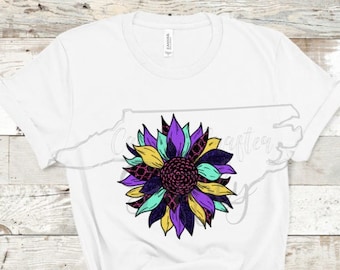 Sunflower Sublimation Design Sunflower PNG Animal Print Sunflower PNG Floral Sublimation Design Flower Sublimation Design Flower PNG