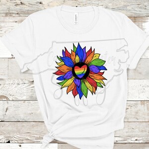 Fierté Sublimation LGBT Fierté Tournesol Sublimation LGBT Fierté Chemise Design Mois de la fierté Sublimation Fierté Sublimation Design Fierté Chemise de fierté