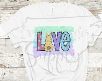 Sublimation Design, Easter Sublimation Design, Easter Shirt Design, Sublimation Download, PNG Design, Easter Love Sublimation, Easter Love