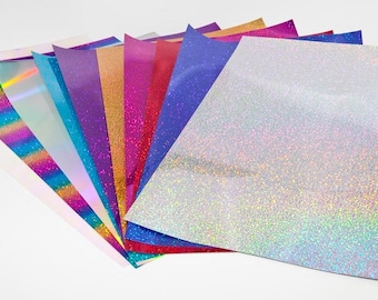 Siser Holographic HTV Siser HTV Sheets Holographic htv holographic htv sheets rainbow holographic htv Gold Holographic HTV Siser Easyweed