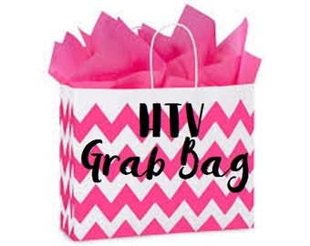 HTV Grab Bag! Vinyl, HTV - Surprise Mix Of Heat Transfer Vinyl - Great Value