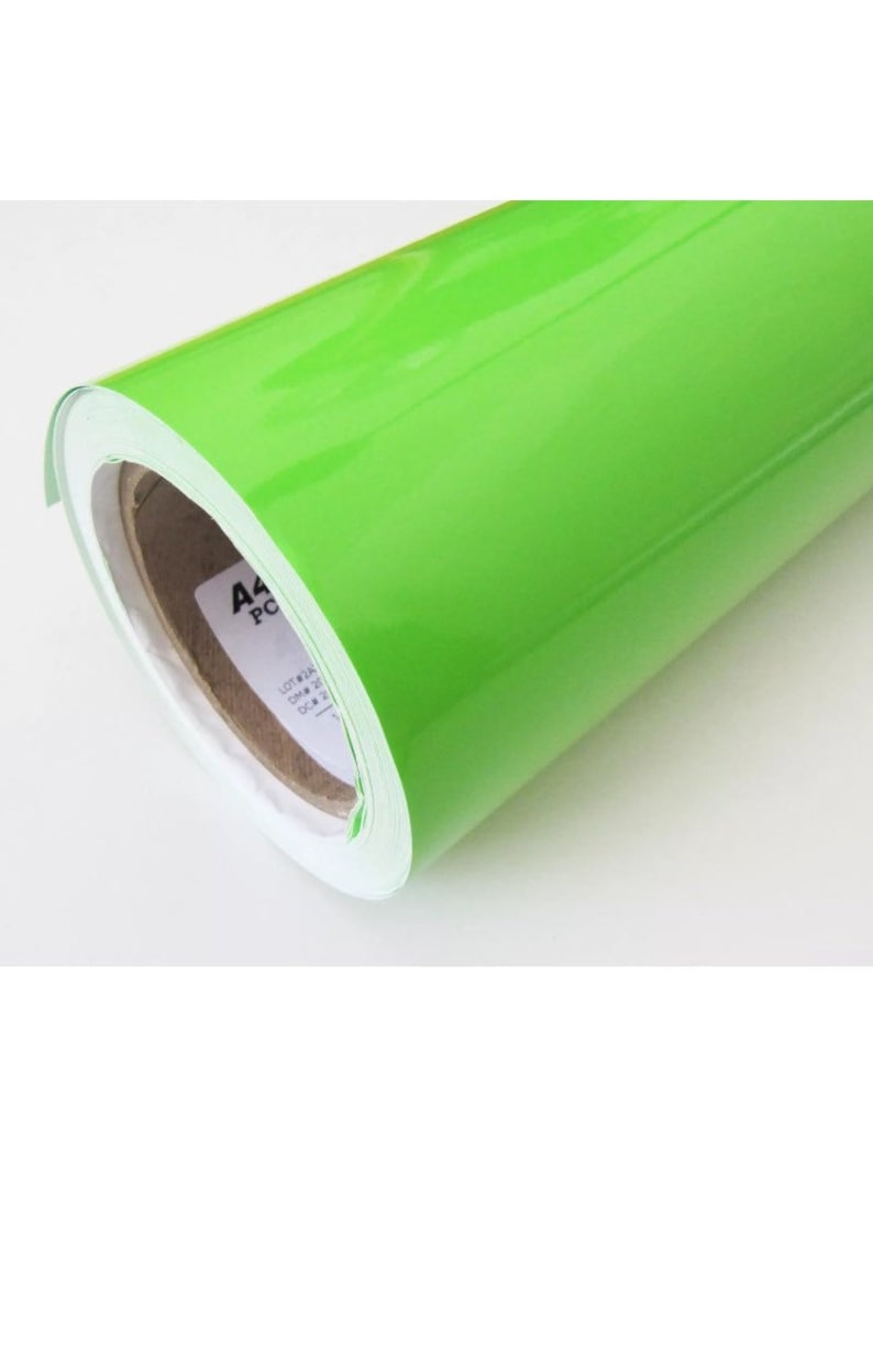 Lime Green Vinyl Lime Adhesive Vinyl Bright Green Vinyl Etsy