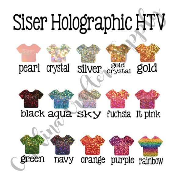 DecoSparkle Holographic HTV Crystal Gold