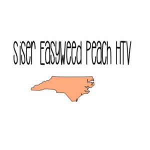 May include: Siser Easyweed Peach HTV heat transfer vinyl with an outline of the state of North Carolina.