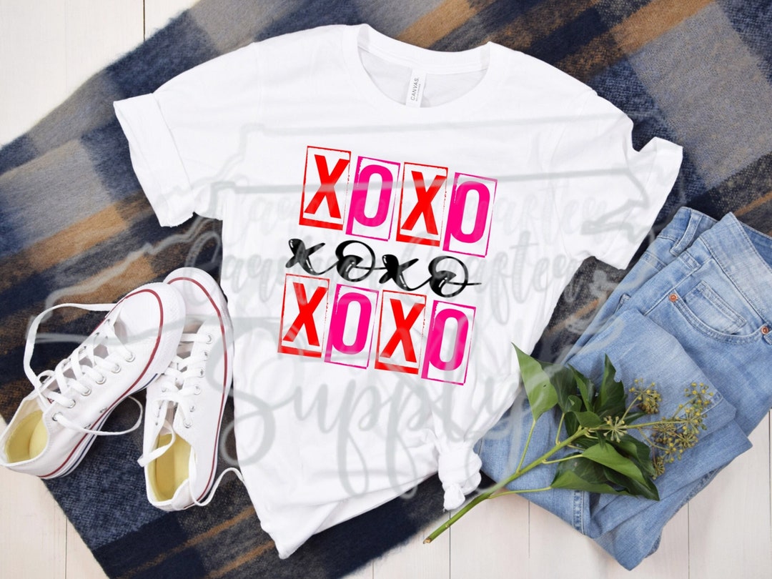 XOXO PNG Valentines Sublimation Valentine's Day Design XOXO Valentines ...