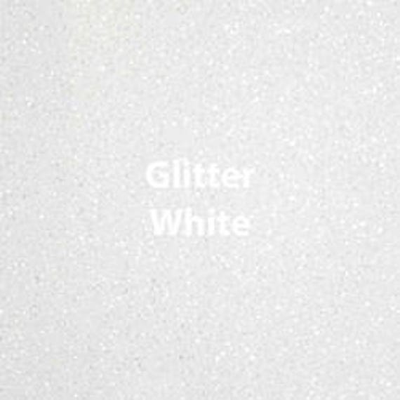 1 12x20 White Siser Glitter HTV, Siser Glitter Heat Transfer Vinyl, White  Glitter HTV 