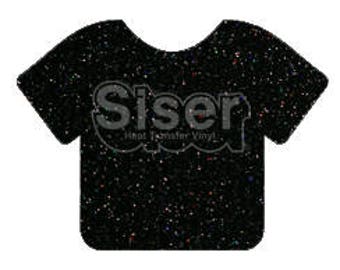 Galaxy Black Glitter HTV Siser Glitter HTV Black Glitter htv siser black glitter htv Galaxy black glitter heat transfer vinyl bügeln auf Vinyl