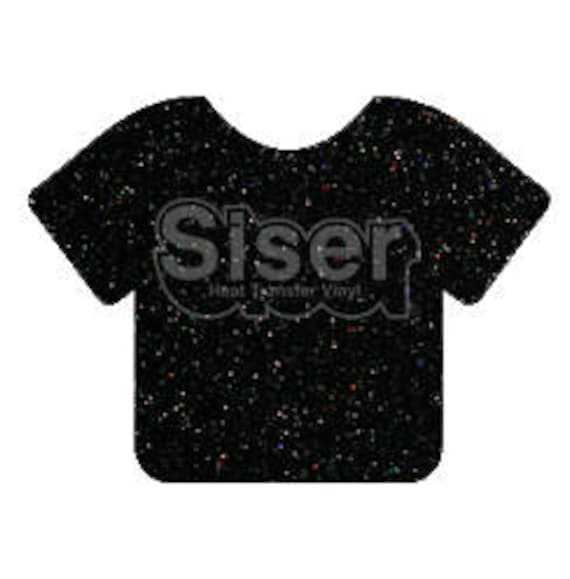 Glitter Iron-On, Black