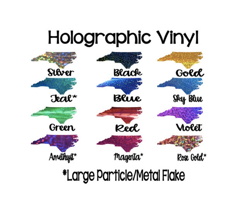 holographic vinyl 12x12 sheet holographic metal flake etsy