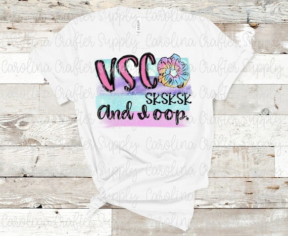 VSCO Girl Sublimation Design Scrunchie Sublimation Design