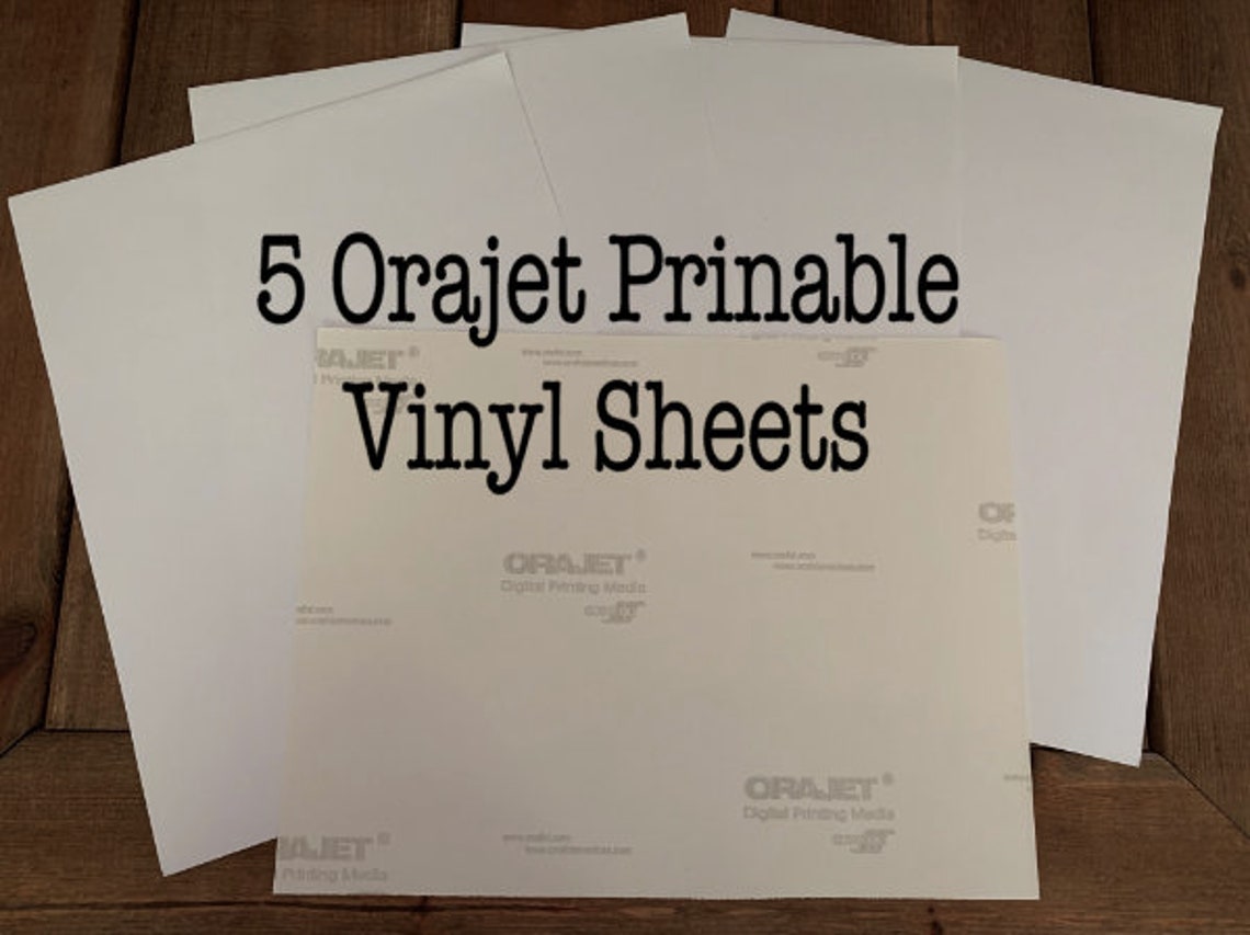 5 oracal printable vinyl sheets orajet vinyl sheets inkjet