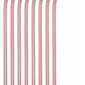 Rose Gold Straws Rose Gold Metal Straws Pink Gold Straws Rose Gold Stainless Straws Rose Gold Skinny Tumbler Straw 10.5 Inch Metal Straw Bent