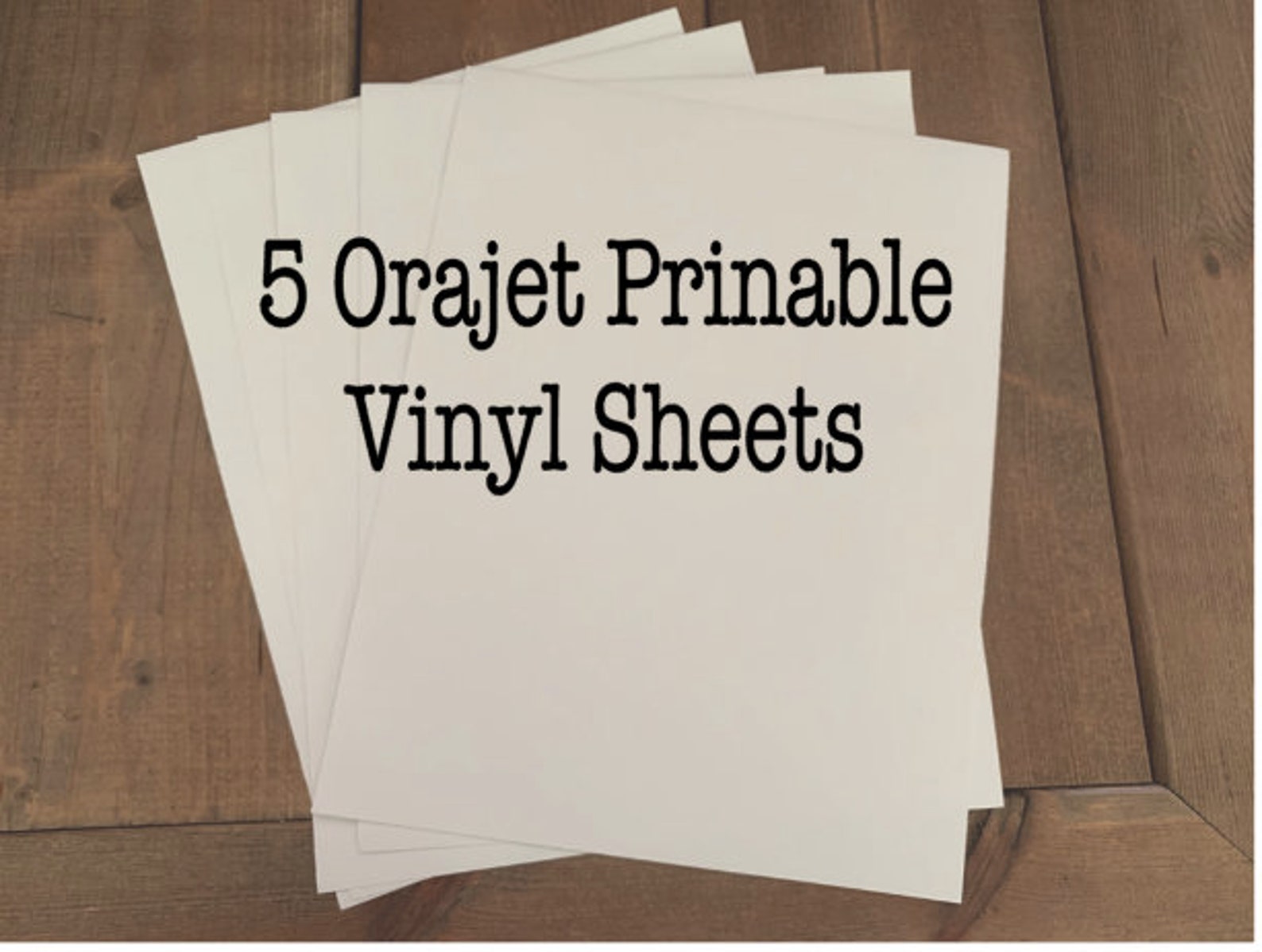5 Oracal Printable Vinyl Sheets Orajet Vinyl Sheets Inkjet Etsy