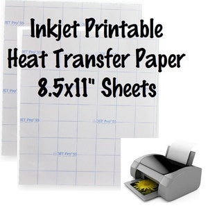 3G Jet Opaque Inkjet Heat Transfer Paper Sheets