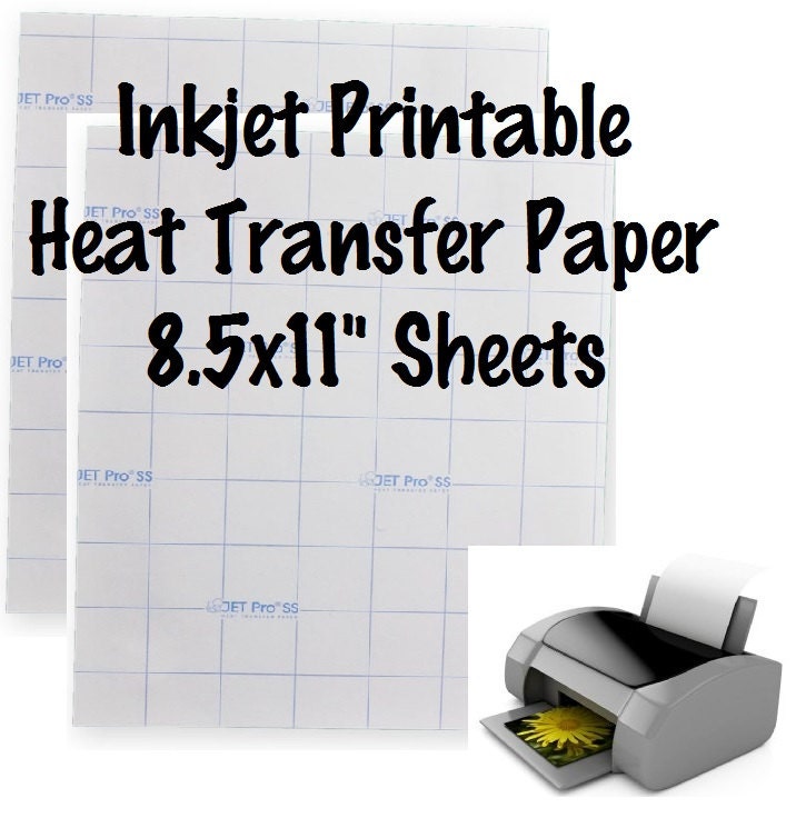 Inkjet Printable HTV, DTV, Home Inkjet Direct to Vinyl, Printable Heat  Transfer Vinyl, Inkjet Print Iron on Vinyl 