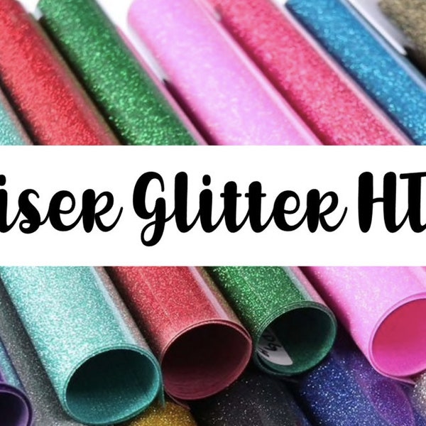 Siser Glitter HTV, Heat Transfer Vinyl Sheets, Siser HTV, Glitter HTV, Red Glitter htv, pink glitter htv, black glitter htv, Siser glitter