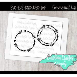 Monogram Frame Cut File Bundle, svg, jpeg, png, dxf, eps, Monogram Frame SVG Files, Arrow SVG, Monogram Frame SVG, Arrow Monogram Frame