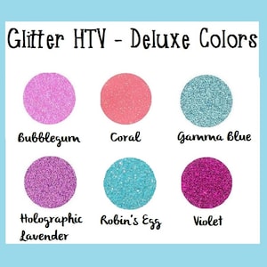 Glitter HTV, Heat Transfer Vinyl, Glitter HTV Sheets, Coral Glitter HTV, Robin&#39;s Egg htv, rose gold glitter, rose gold htv, siser glitter