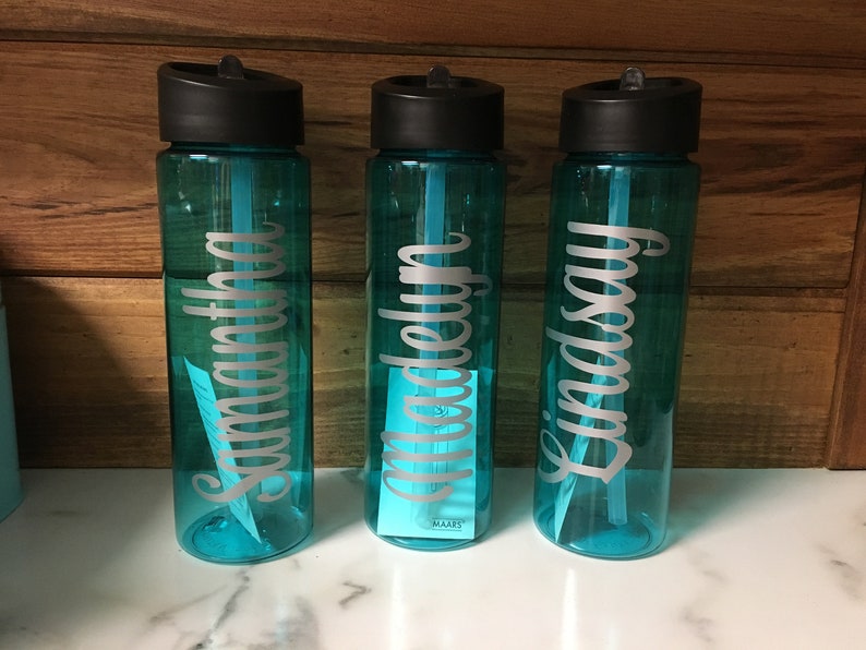 Water Bottle Personalized Bottle Water Tracker Monogrammed Bottle Kids Water Bottle Kids Birthday Gift Party Favor Kids Bottle Teacher Gift image 1