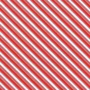 May include: Red and white striped pattern background. The stripes are diagonal and create a candy cane effect.