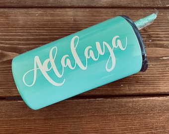 Skinny Mini Tumbler, Kids Steel Tumbler, Kids Cup, Flower Girl Gift, Ring Bearer Gift Birthday Tumbler Party Favor Kids Tumbler Bachelorette