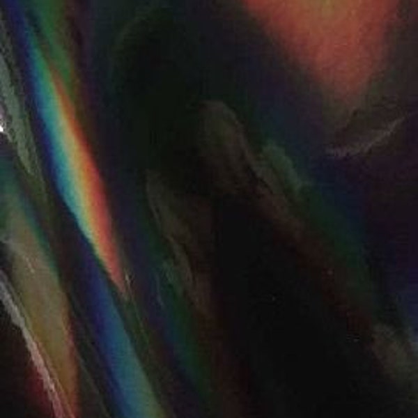 Oil Slick Vinyl, Black Rainbow Vinyl, Gunmetal Vinyl, Adhesive Vinyl, Permanent Vinyl, Vinyl Sheets Holographic Vinyl Black Metallic Vinyl